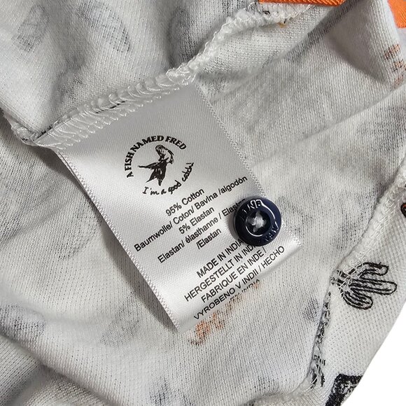 A Fish Named Fred Mens Short Sleeve polo Henley, Vacation, Resort, Salsa, XL - Picture 9 of 9